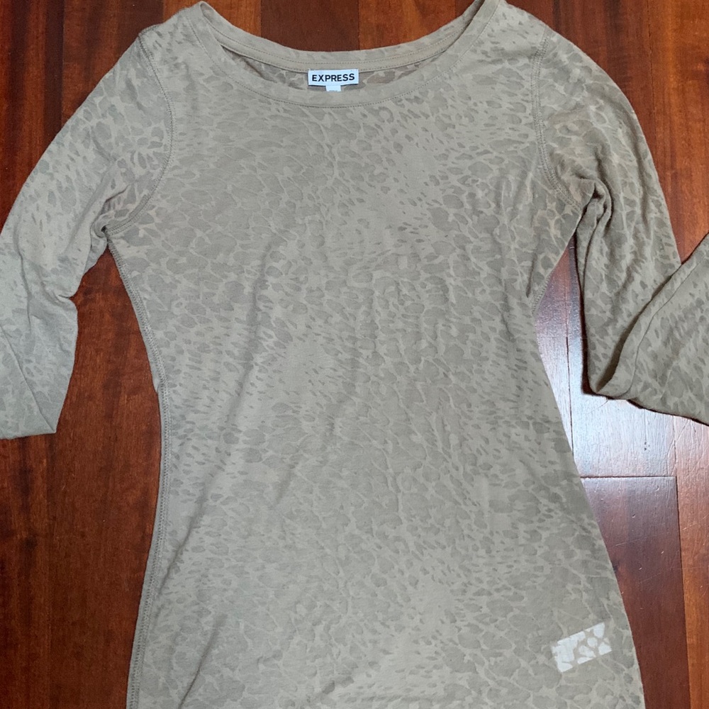 2/$20 express  sheer animal print top
